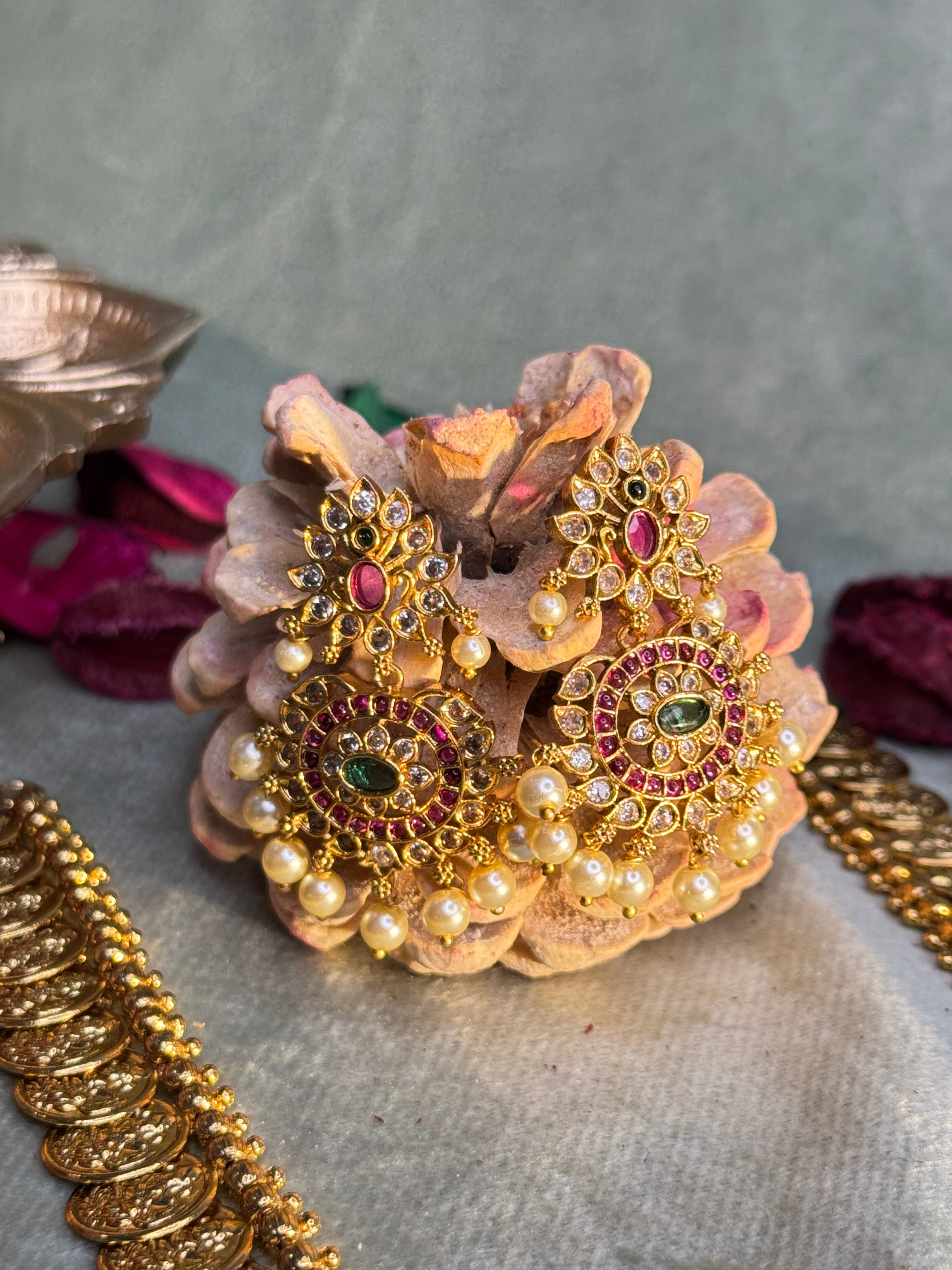 Sri Mahalakshmi Vaibhava Kasu Haram Set – Premium South Indian Temple Jewellery Masterpiece Edition